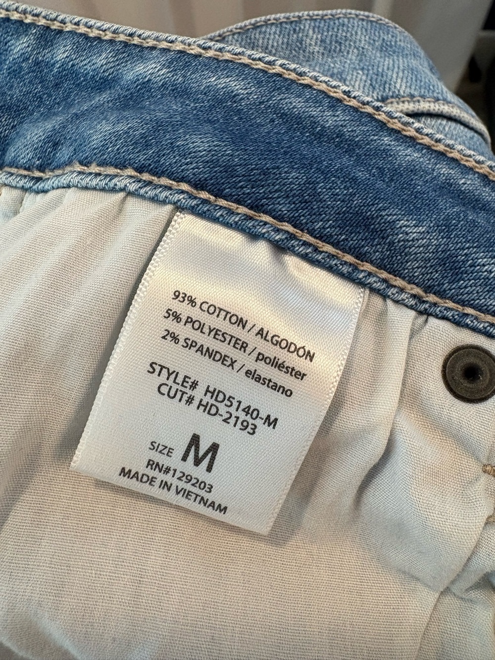 HIDDEN Jeans Peyton Stretch Denim Midi Skirt Medium Wash Raw Hem Size Medium - Picture 9 of 9